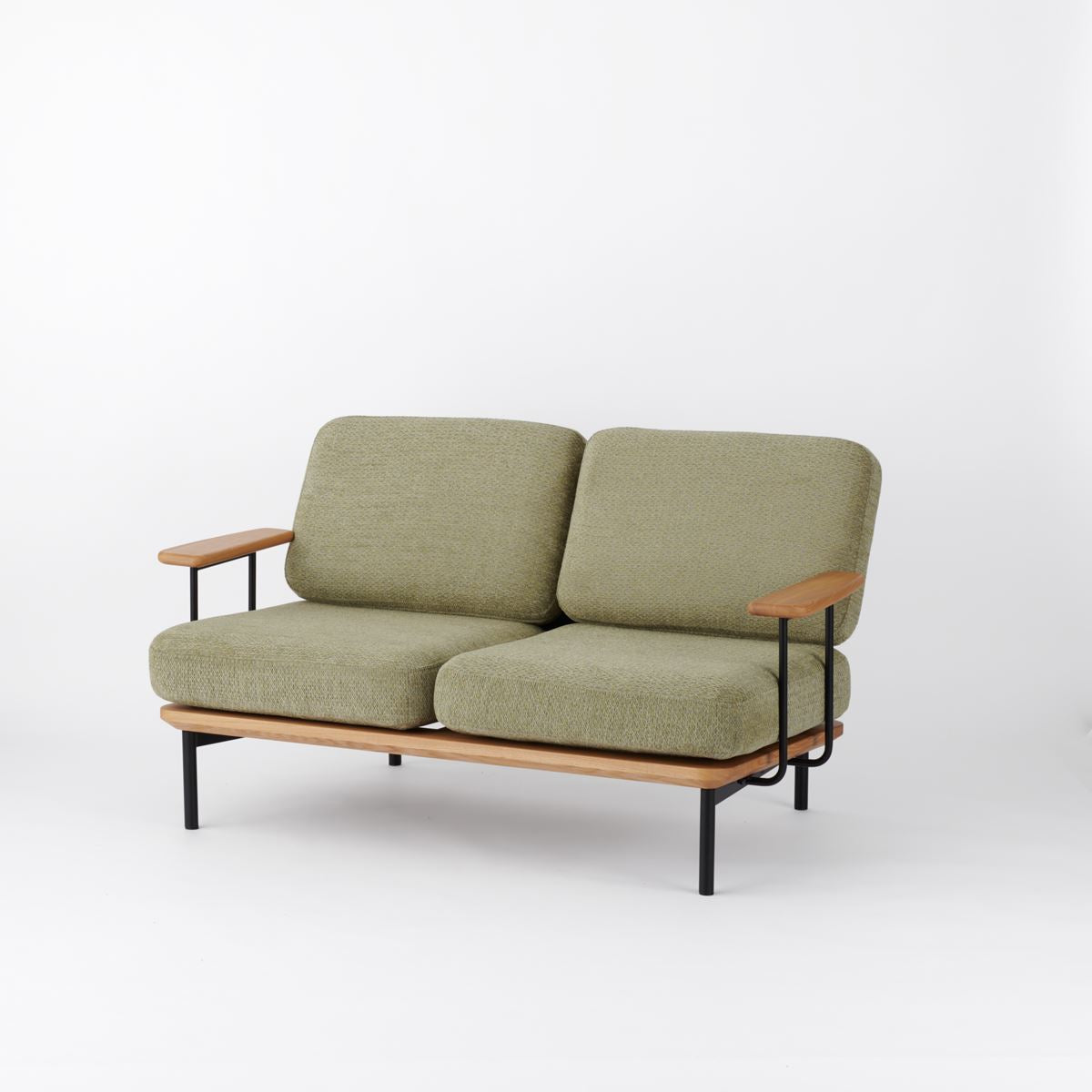 KUUM  Sofa 2 seater Double arm - Steel Frame/Natural / クーム ソファ