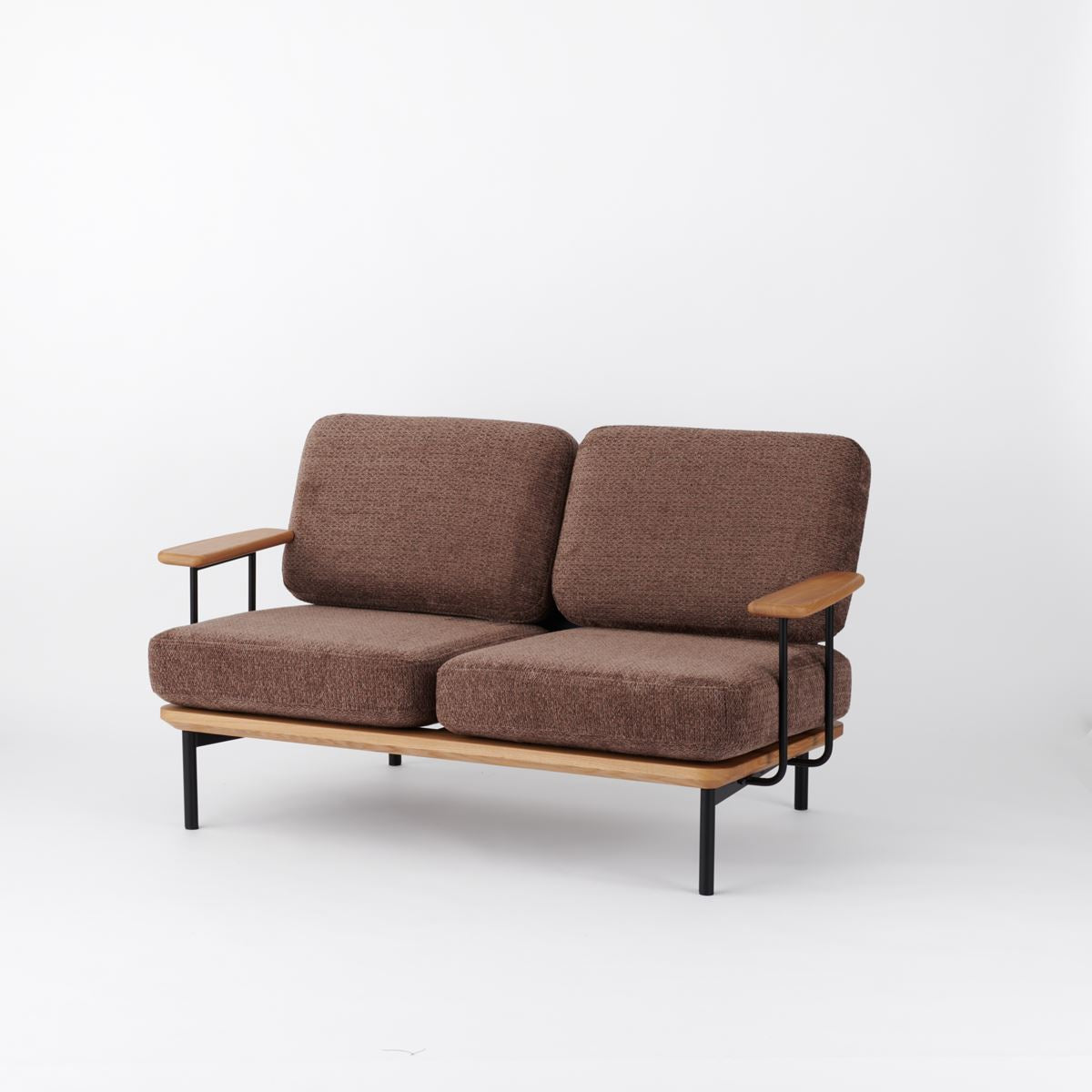 KUUM  Sofa 2 seater Double arm - Steel Frame/Natural / クーム ソファ