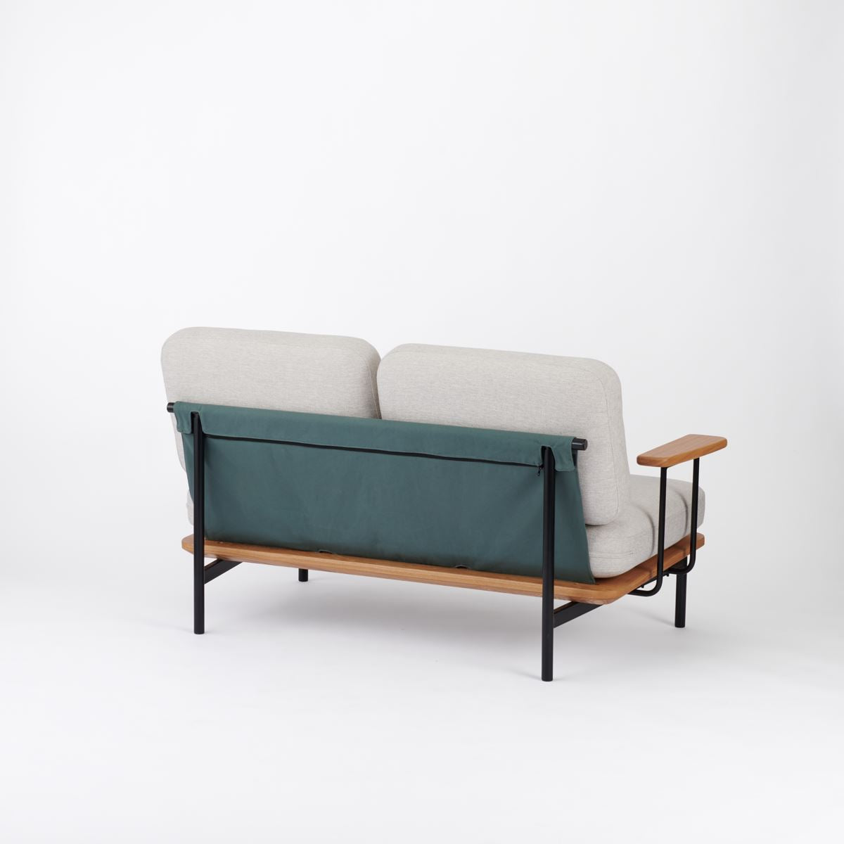 KUUM  Sofa 2 seater Double arm - Steel Frame/Natural / クーム ソファ