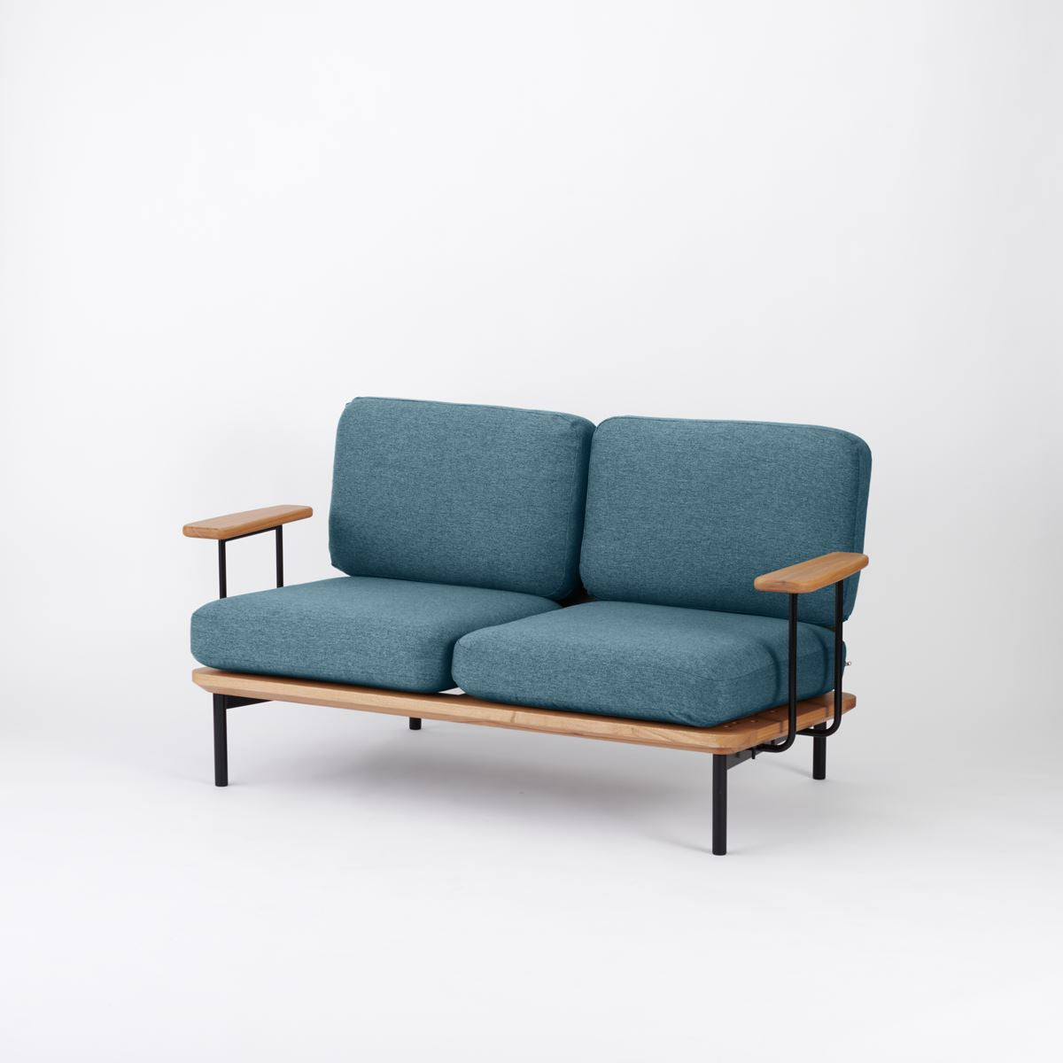 KUUM  Sofa 2 seater Double arm - Steel Frame/Natural / クーム ソファ