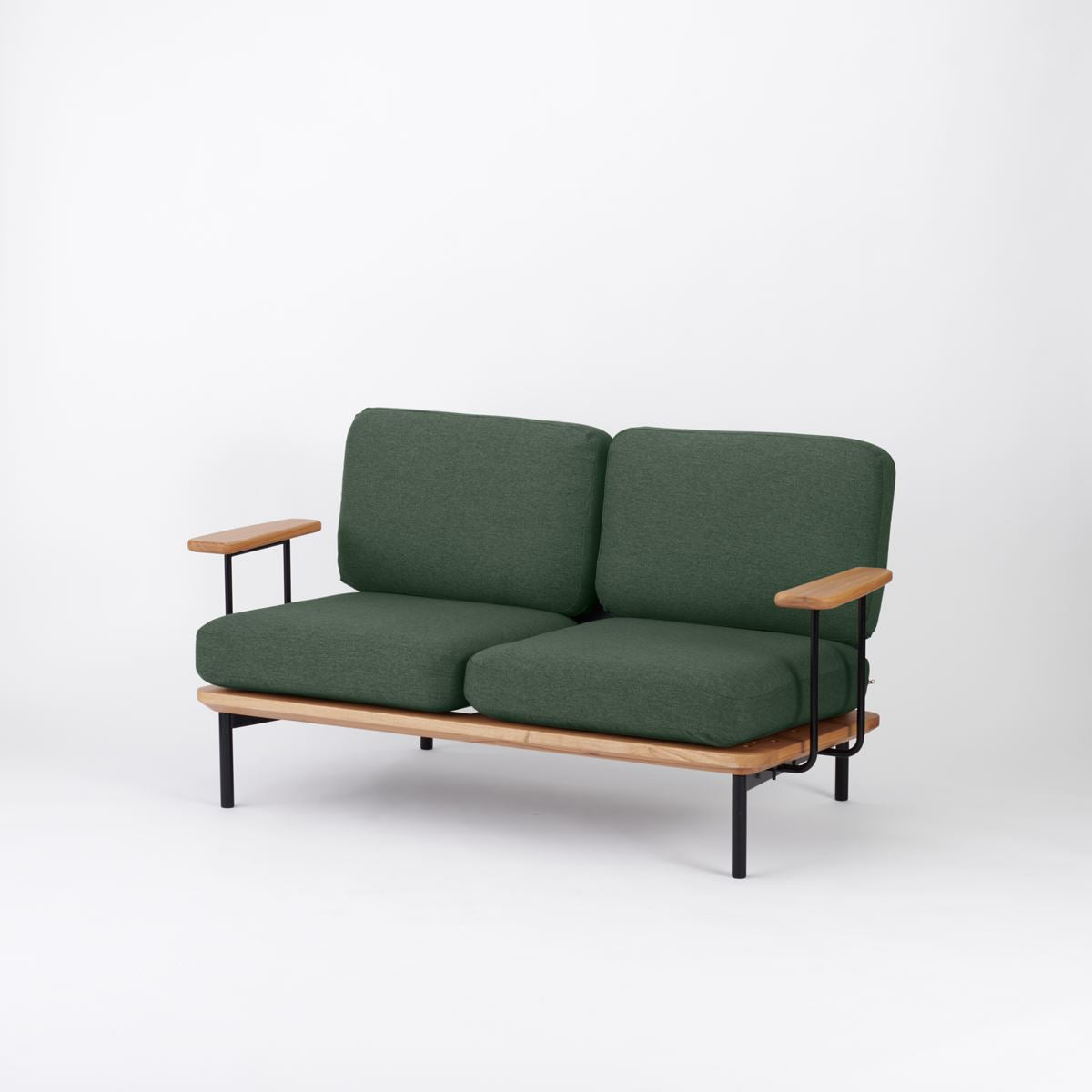 KUUM  Sofa 2 seater Double arm - Steel Frame/Natural / クーム ソファ