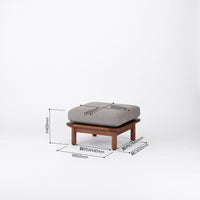 KUUM  Sofa Ottoman - Wooden Frame/Brown / クーム ソファ オットマン