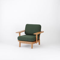 KUUM  Sofa 1 seater Double arm - Wooden Frame/Natural / クーム ソファ