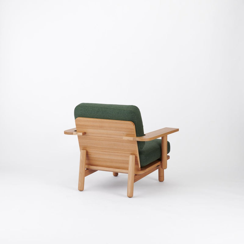 KUUM  Sofa 1 seater Double arm - Wooden Frame/Natural / クーム ソファ