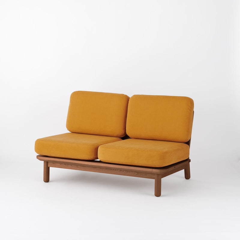 KUUM  Sofa 2 seater - Wooden Frame/Brown / クーム ソファ