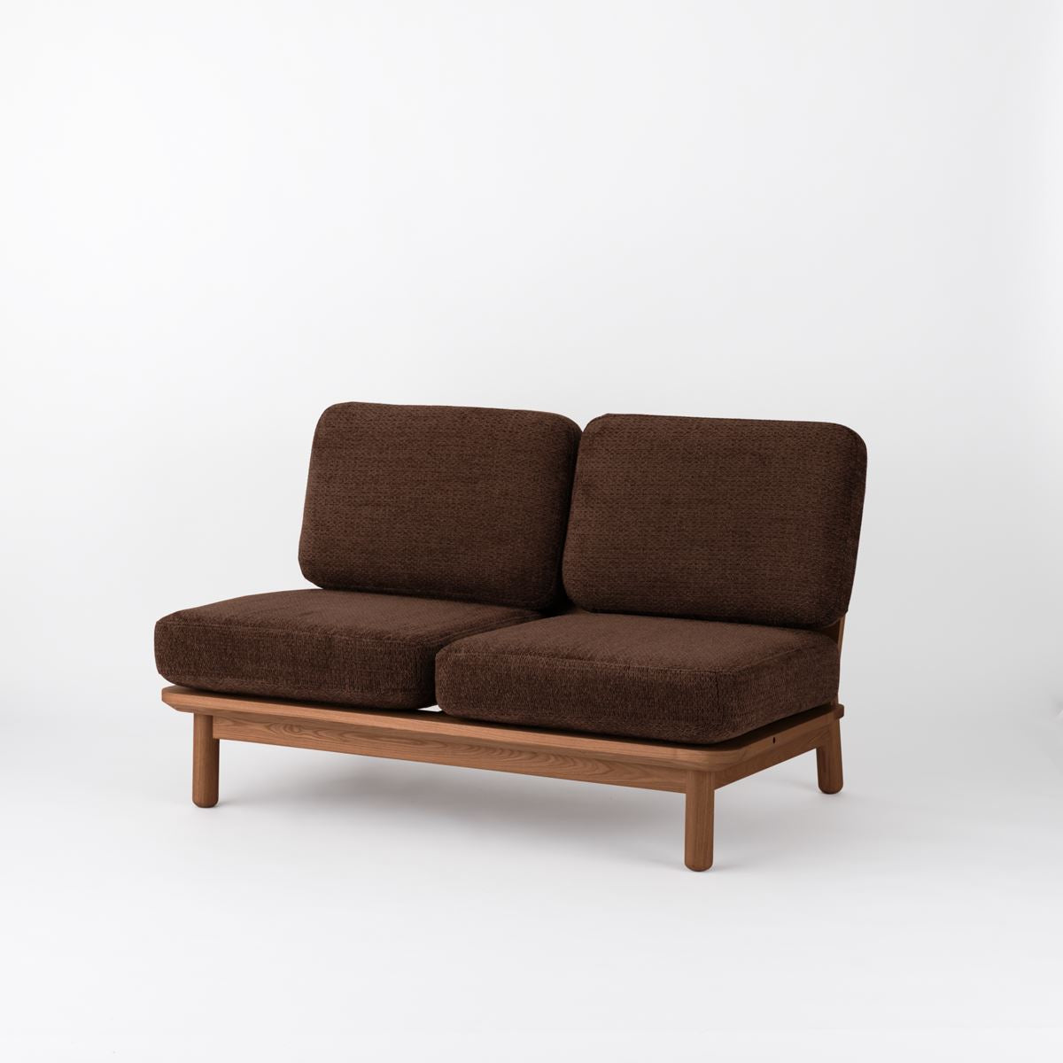 KUUM  Sofa 2 seater - Wooden Frame/Brown / クーム ソファ