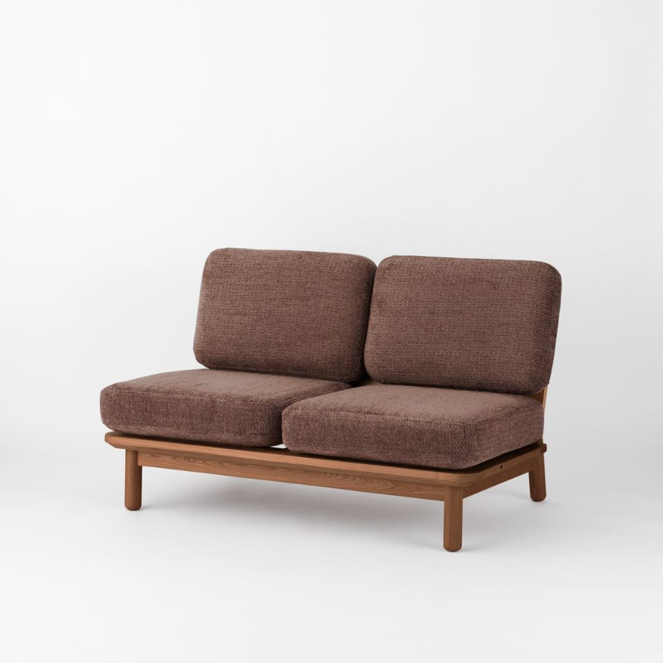 KUUM  Sofa 2 seater - Wooden Frame/Brown / クーム ソファ