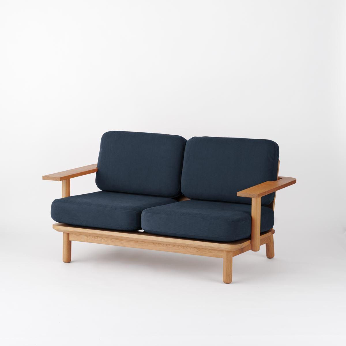 KUUM Sofa 2 seater Double arm - Wooden Frame/Natural / クーム ソファ