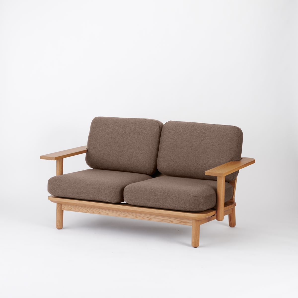 KUUM  Sofa 2 seater Double arm - Wooden Frame/Natural / クーム ソファ