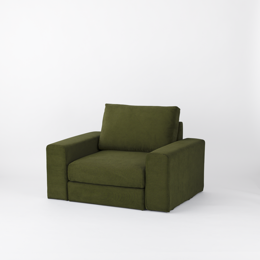 KUUM  Sofa 1 seater Double arm - Full Cover