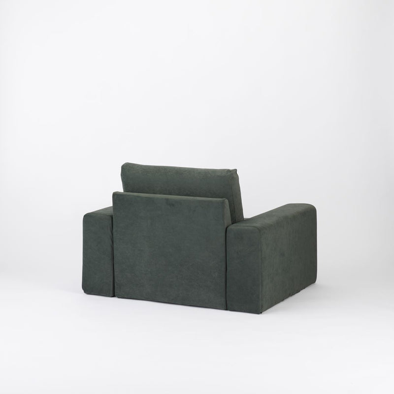 KUUM  Sofa 1 seater Double arm - Full Cover / クーム ソファ