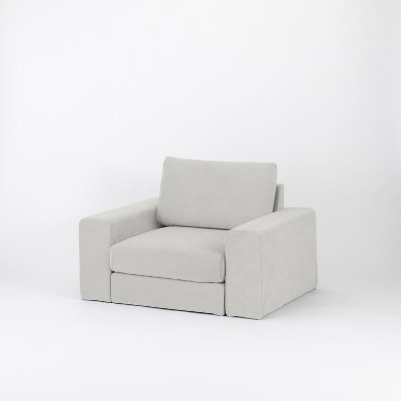 KUUM  Sofa 1 seater Double arm - Full Cover / クーム ソファ