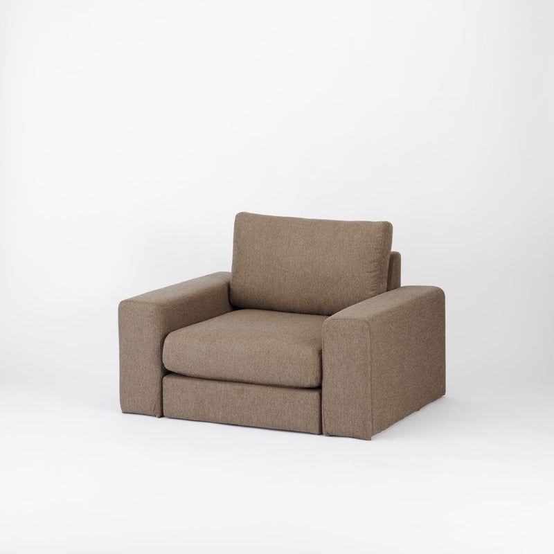 KUUM  Sofa 1 seater Double arm - Full Cover / クーム ソファ