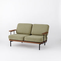 KUUM  Sofa 2 seater Double arm - Steel Frame/Brown / クーム ソファ