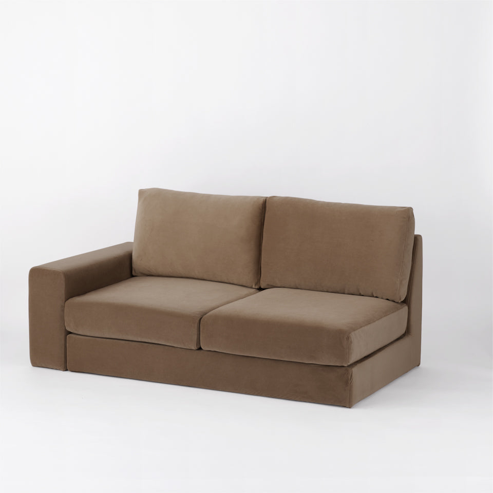 KUUM フルカバーソファ 2人掛け 幅161cm | 片肘ワイドタイプ