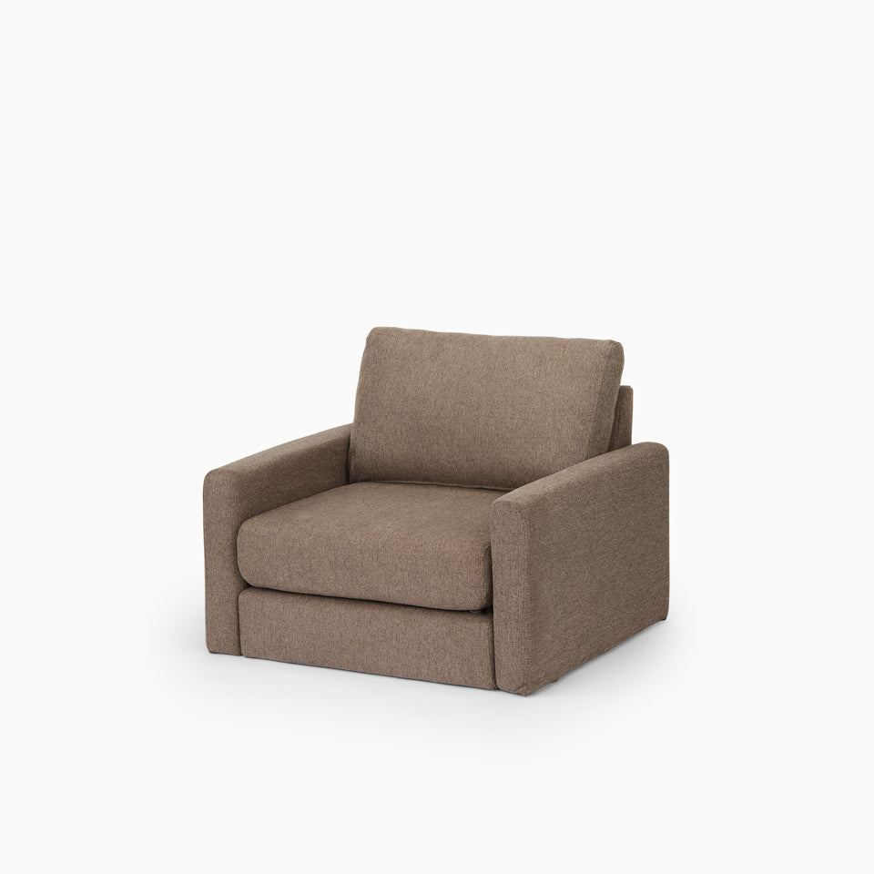 KUUM フルカバーソファ 1人掛け 幅90cm | 両肘スリムタイプ