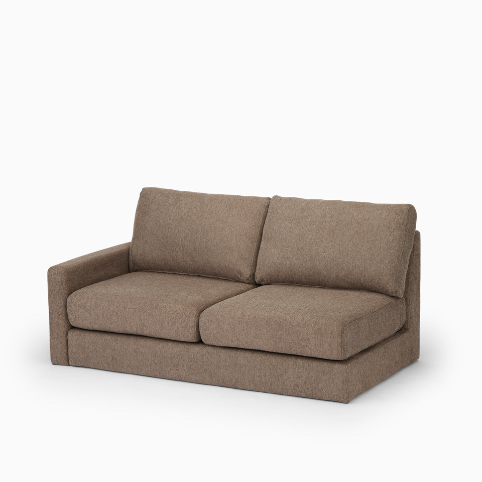 KUUM フルカバーソファ 2人掛け 幅150cm | 片肘スリムタイプ