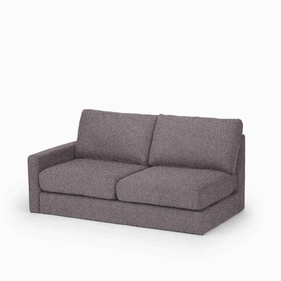 KUUM フルカバーソファ 2人掛け 幅150cm | 片肘スリムタイプ