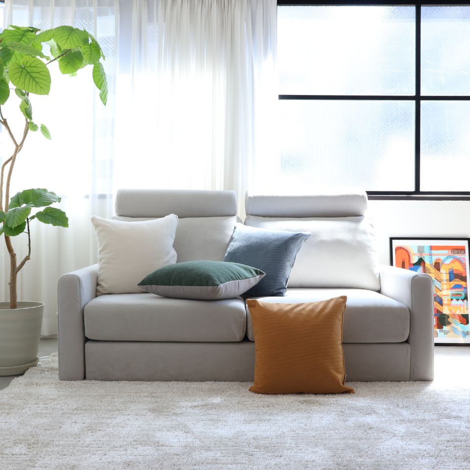 値下げ【ENEN】KUUM Sofa 2seater Full Cover KUUM フルカバーソファ 2人掛け 幅160cm | 両肘スリムタイプ – ENEN