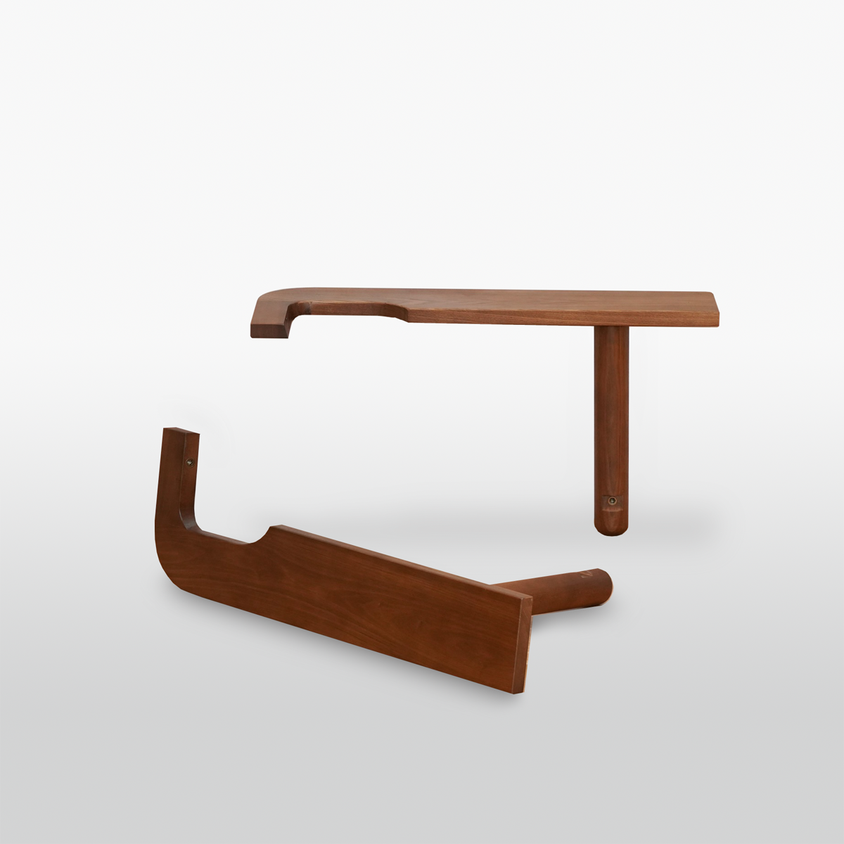 KUUM Sofa arm - Wooden Frame/Brown - 左右セット