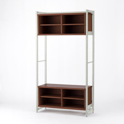 KUUM Shelf  Gray White - H1800 収納BOX2段 set / クーム  シェルフ