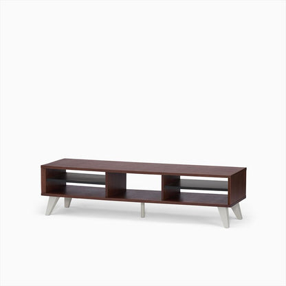 KUUM  Linear Wood Low Board W1600 Brown_Wooden legs