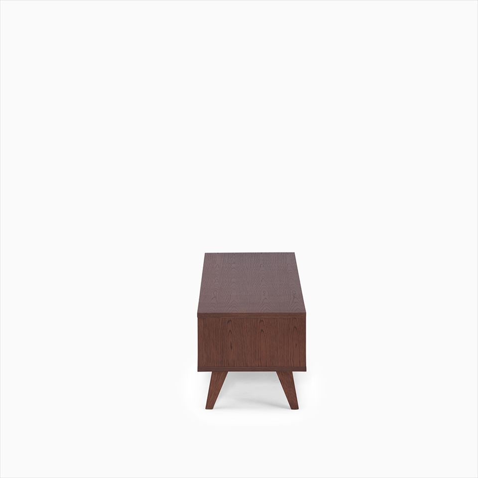 KUUM  Linear Wood Low Board W1600 Brown_Wooden legs