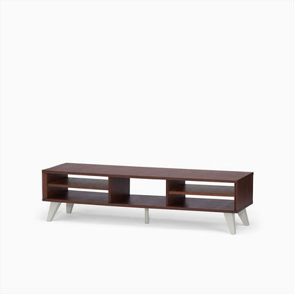 KUUM  Linear Wood Low Board W1600 Brown_Wooden legs