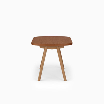 KUUM Table Oval  W1200 × D800 - オーク突板ブラウン / クーム テーブル