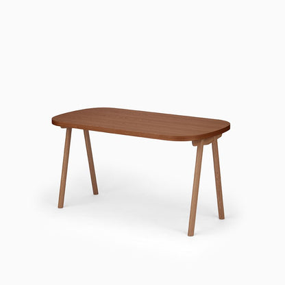 KUUM Table Oval  W1400 × D800 - オーク突板ブラウン / クーム テーブル