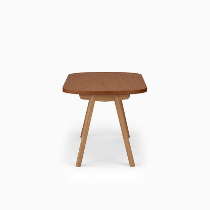 KUUM Table Oval  W1400 × D800 - オーク突板ブラウン / クーム テーブル