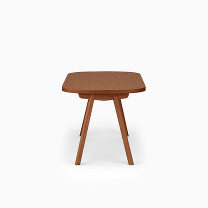 KUUM Table Oval  W1400 × D800 - オーク突板ブラウン / クーム テーブル