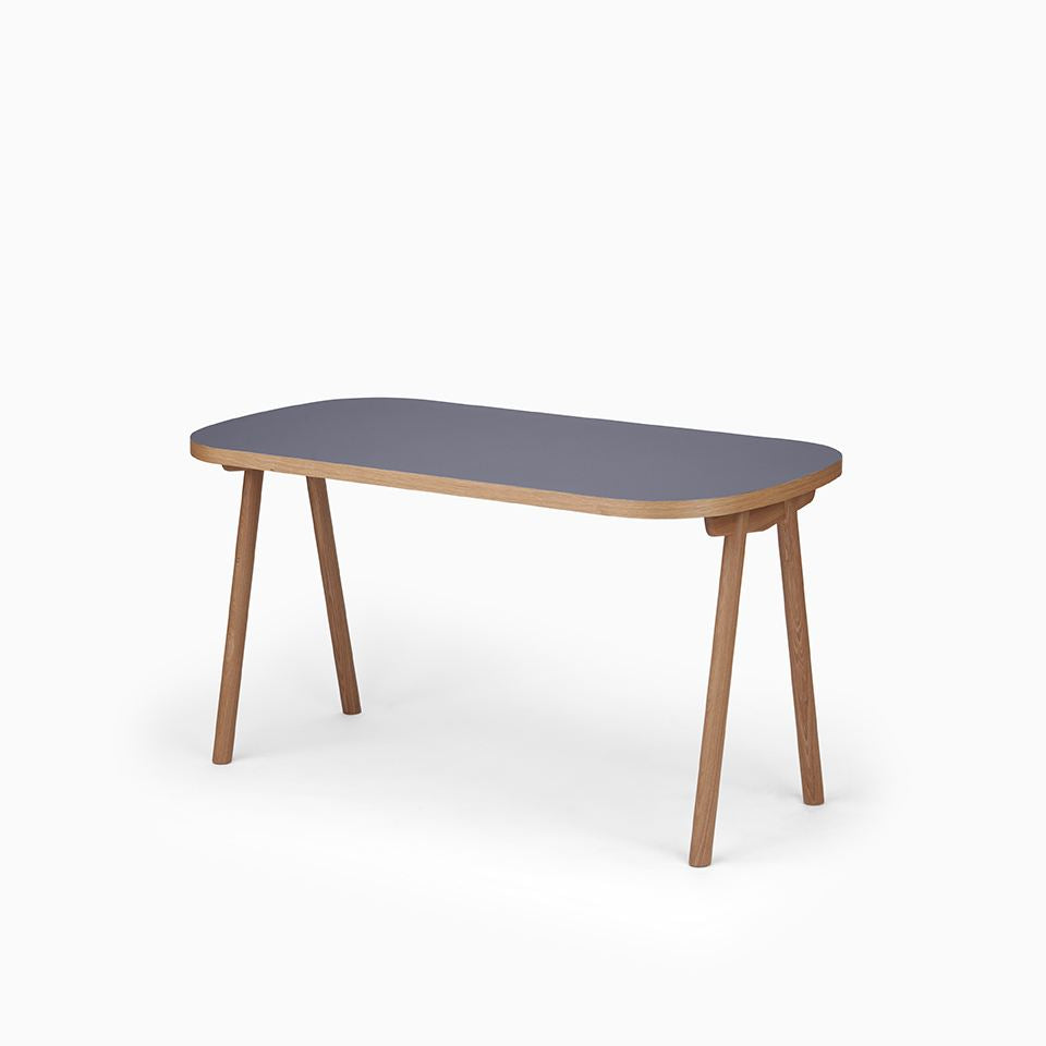 KUUM Table Oval  W1400 × D800 - メラミンネイビー / クーム テーブル