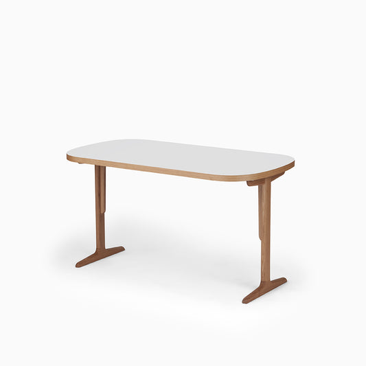 KUUM Table Oval  W1400 × D800 - メラミンホワイト / クーム テーブル
