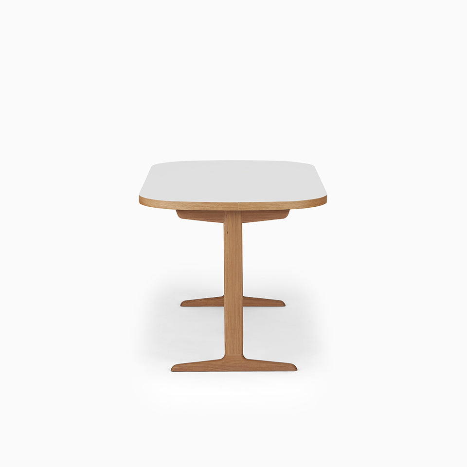KUUM Table Oval  W1400 × D800 - メラミンホワイト / クーム テーブル