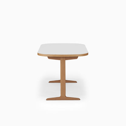 KUUM Table Oval  W1400 × D800 - メラミンホワイト / クーム テーブル