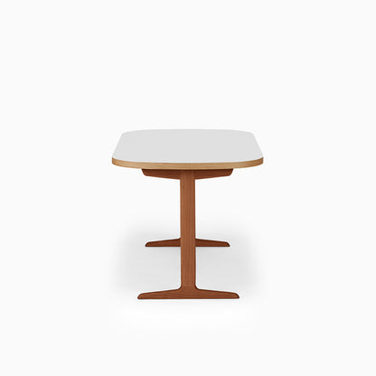KUUM Table Oval  W1400 × D800 - メラミンホワイト / クーム テーブル