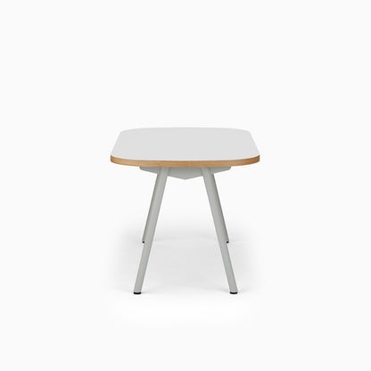 KUUM Table Oval  W1400 × D800 - メラミンホワイト / クーム テーブル