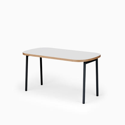 KUUM Table Oval  W1400 × D800 - メラミンホワイト / クーム テーブル