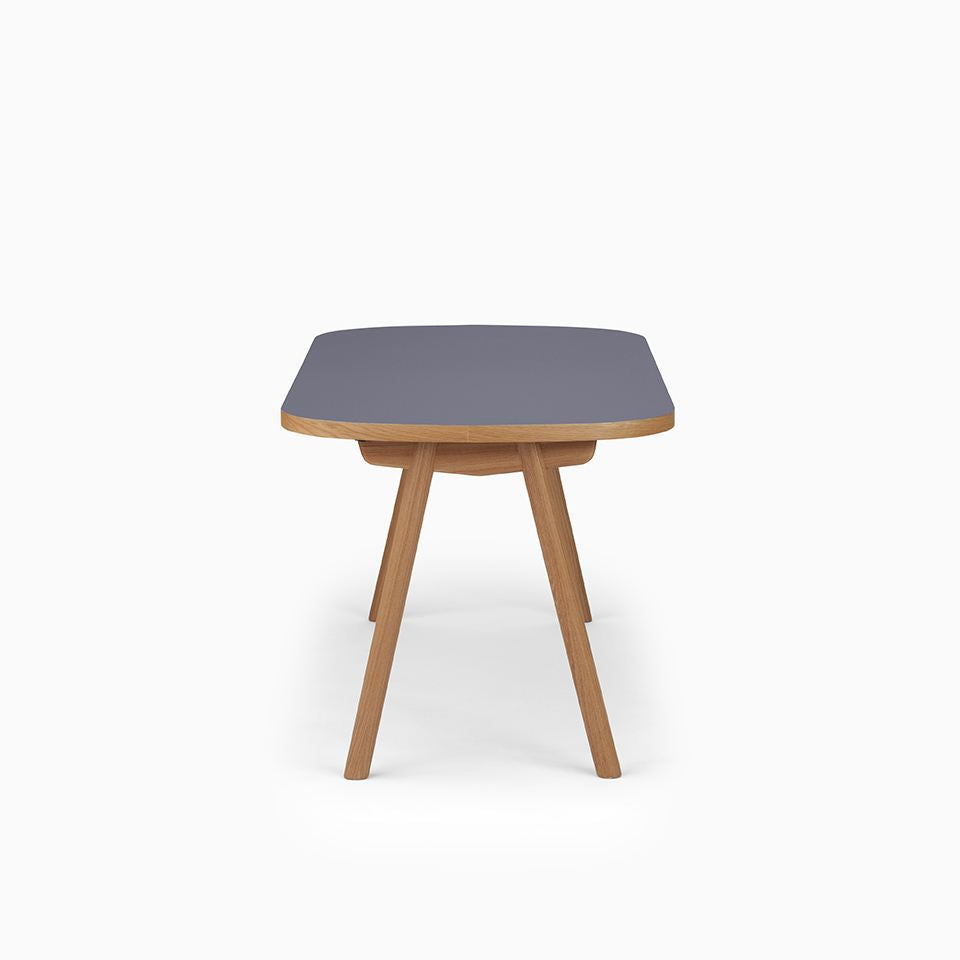 KUUM Table Oval  W1600 × D800 - メラミンネイビー / クーム テーブル