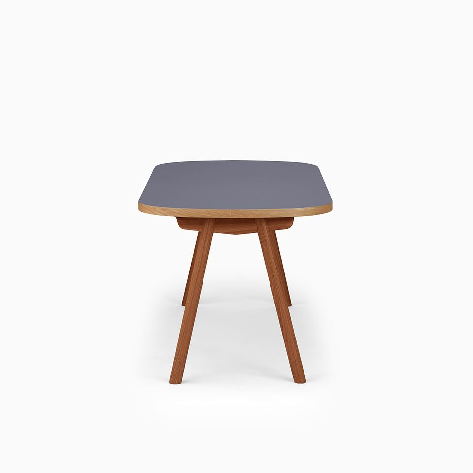 KUUM Table Oval  W1600 × D800 - メラミンネイビー / クーム テーブル