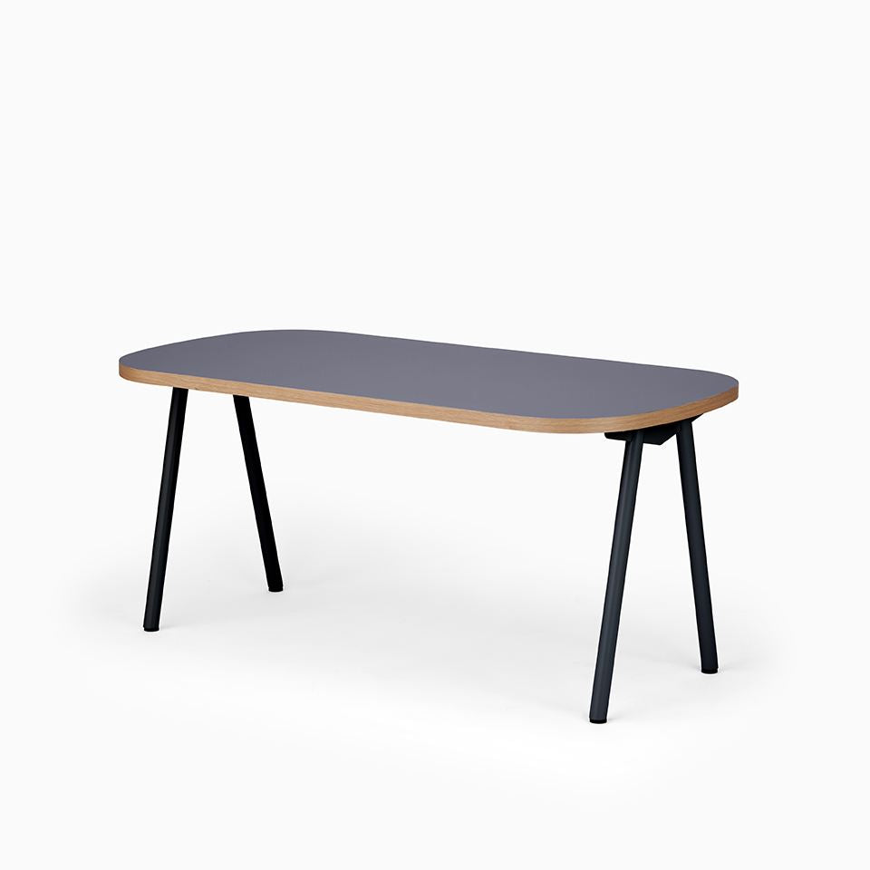 KUUM Table Oval  W1600 × D800 - メラミンネイビー / クーム テーブル