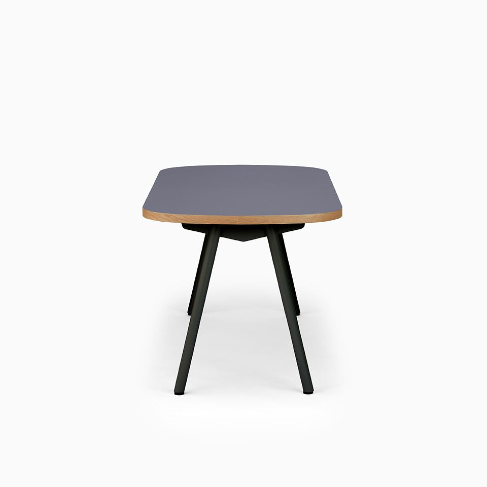 KUUM Table Oval  W1600 × D800 - メラミンネイビー / クーム テーブル