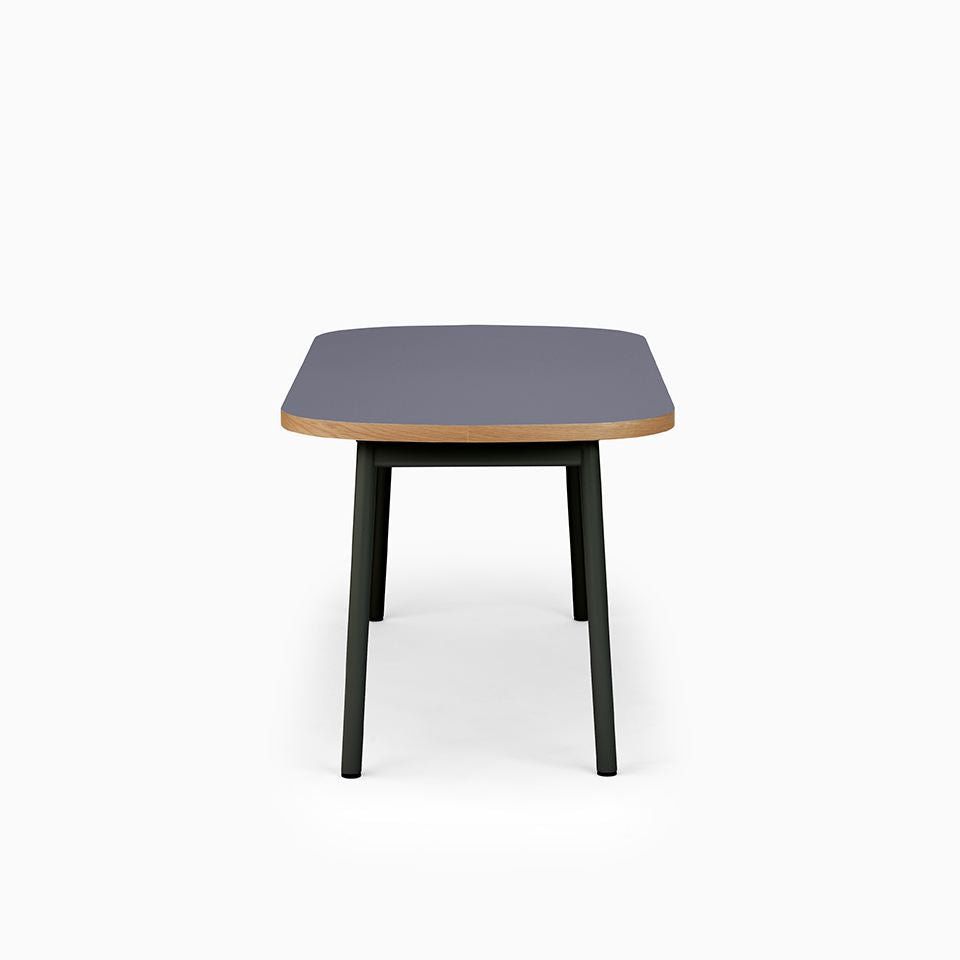 KUUM Table Oval  W1600 × D800 - メラミンネイビー / クーム テーブル