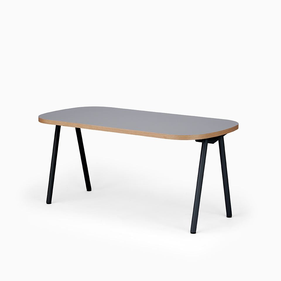 KUUM Table Oval  W1600 × D800 - メラミングレー / クーム テーブル