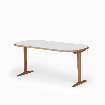 KUUM Table Oval  W1600 × D800 - メラミンホワイト / クーム テーブル