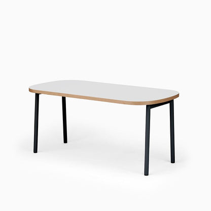 KUUM Table Oval  W1600 × D800 - メラミンホワイト / クーム テーブル