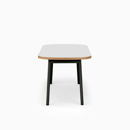 KUUM Table Oval  W1600 × D800 - メラミンホワイト / クーム テーブル