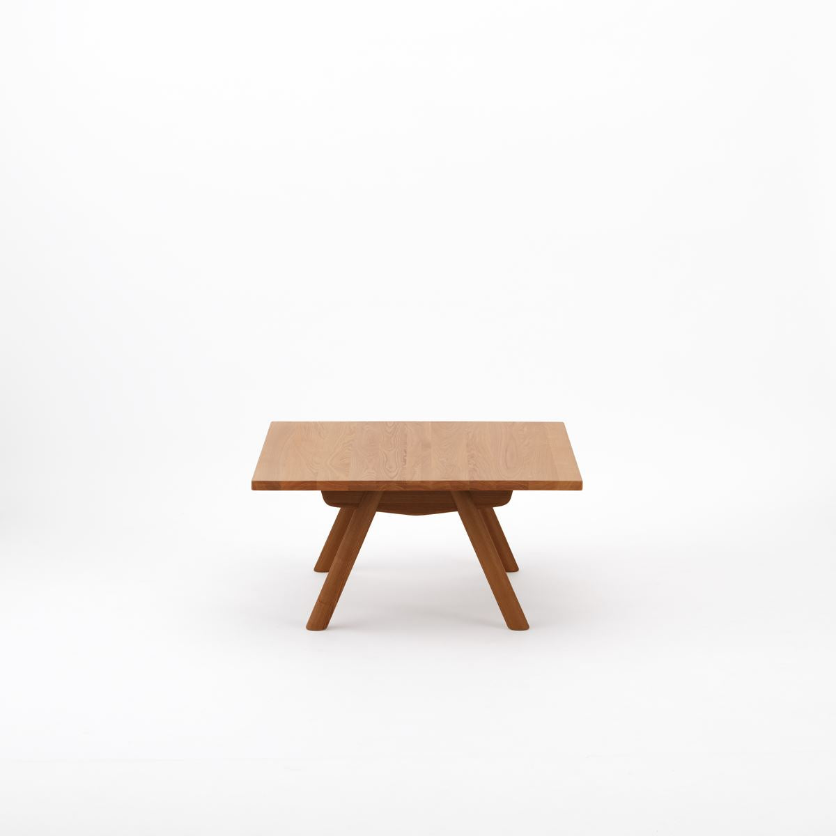 KUUMロー テーブル80x80cm | アッシュ無垢材ナチュラル リビングテーブル