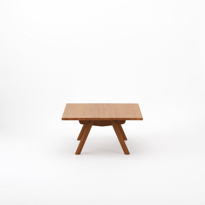 KUUMロー テーブル80x80cm | アッシュ無垢材ナチュラル リビングテーブル